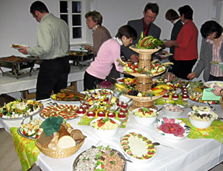 Buffet in the byres kitchen